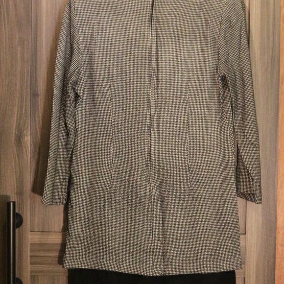 VINTAGE Houndstooth Positive Attitude Layered look long sleeve dress - Picture 2 of 4